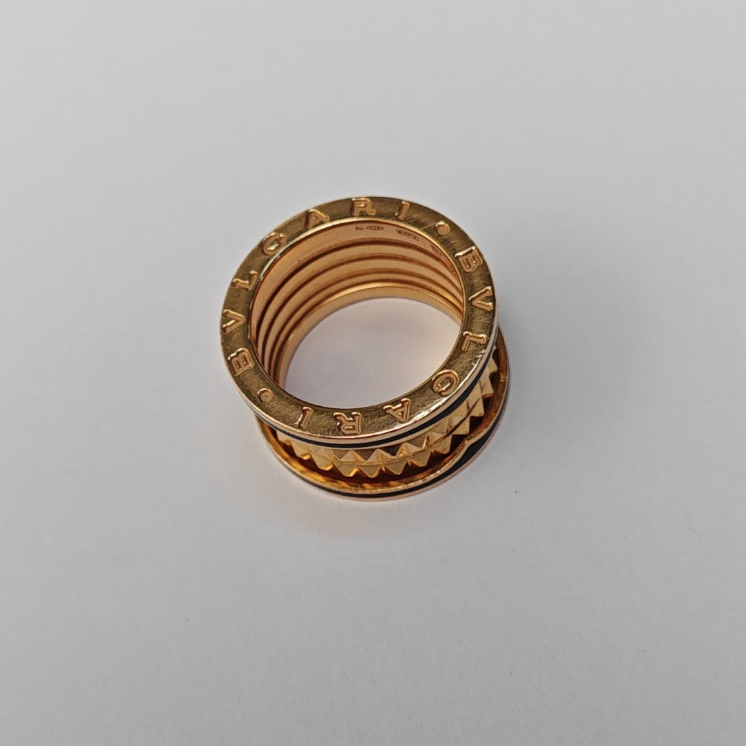 B.ZERO1 18k Rose Gold Ring EU 52