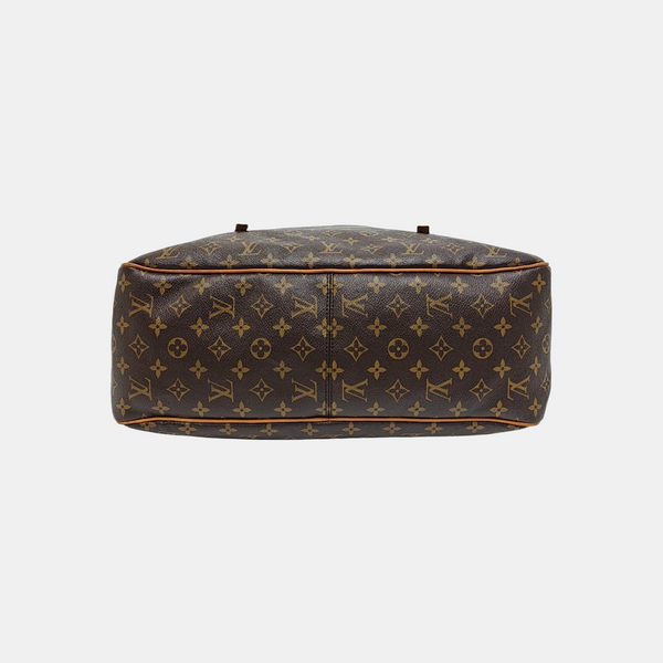 Monogram Coated Canvas Tote Bag Brown