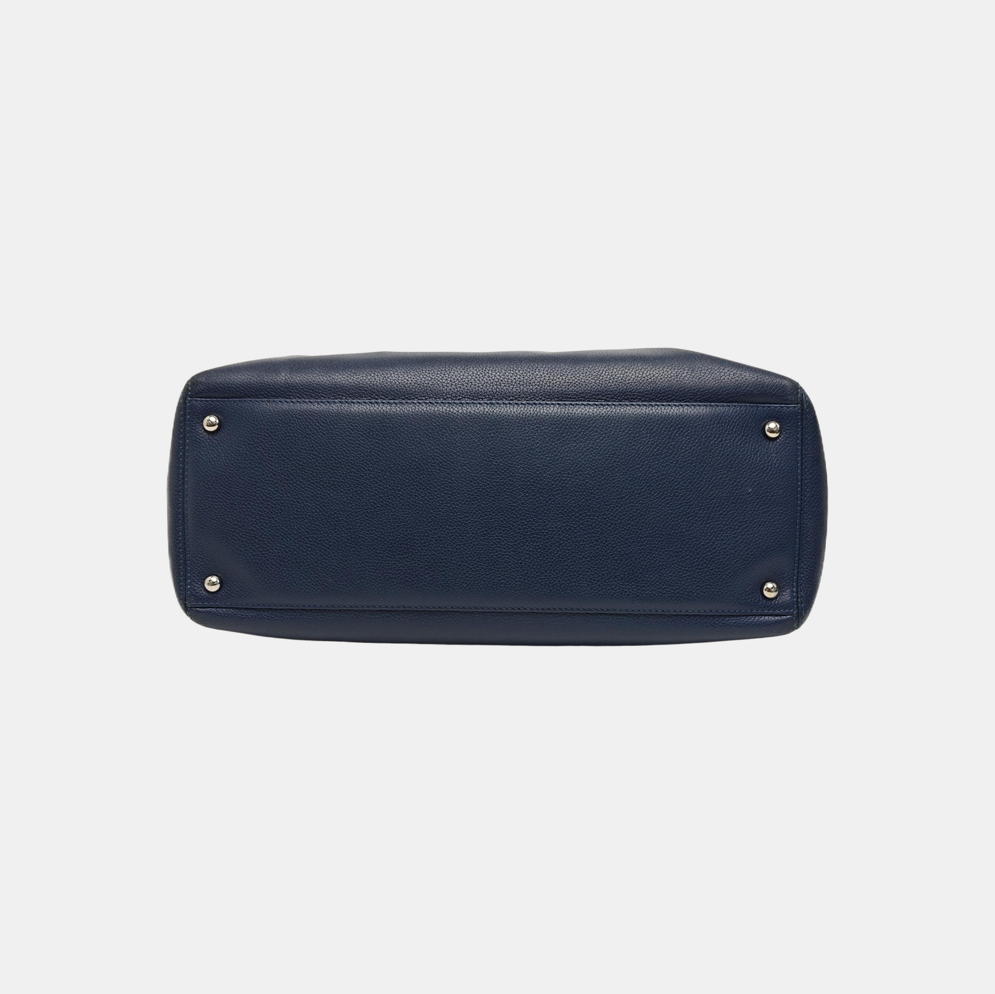 CERF Grained Calfskin Blue