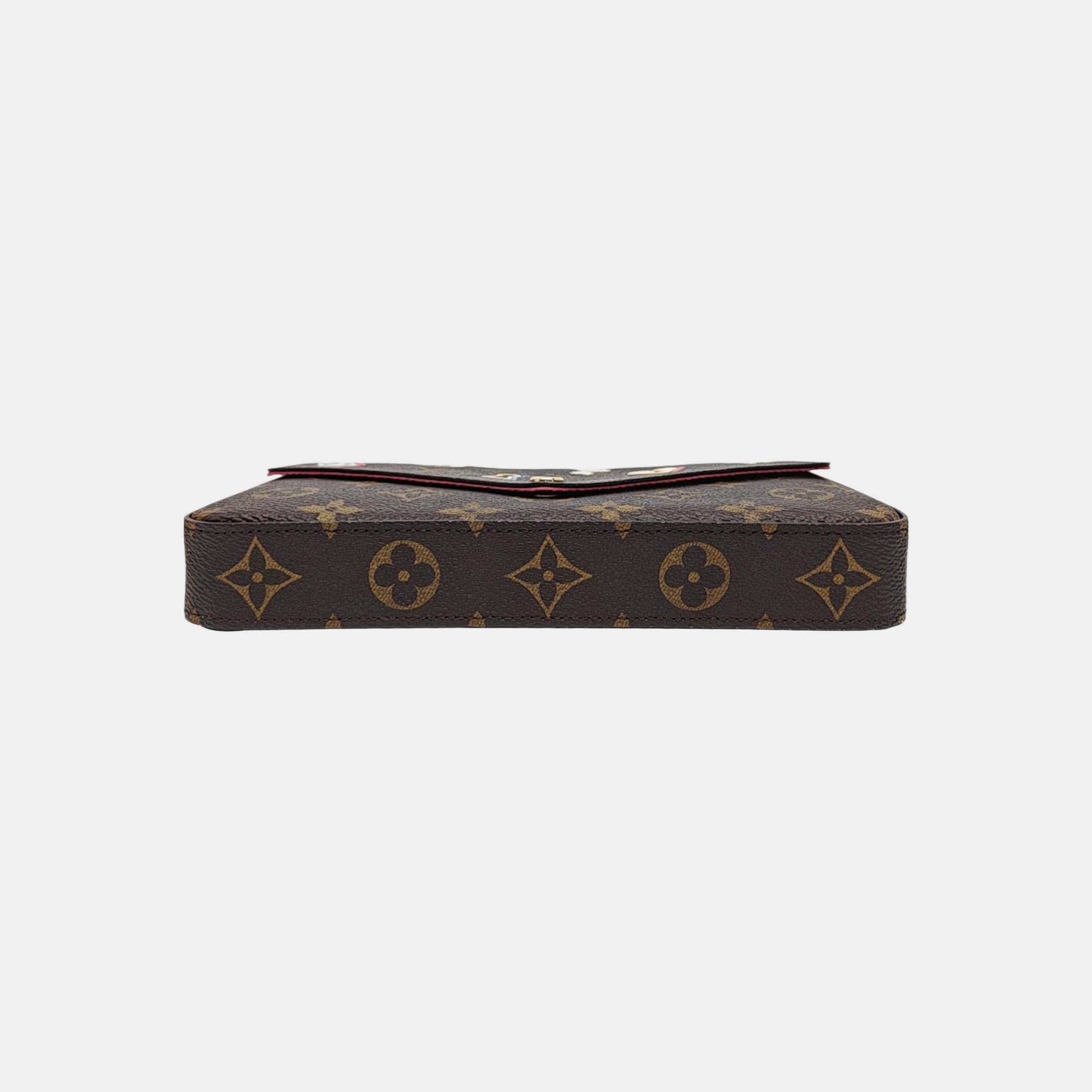 FÉLICIE Monogram Coated Canvas Brown