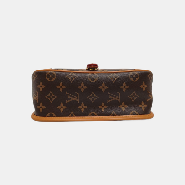 DIANE Monogram Coated Canvas Brown