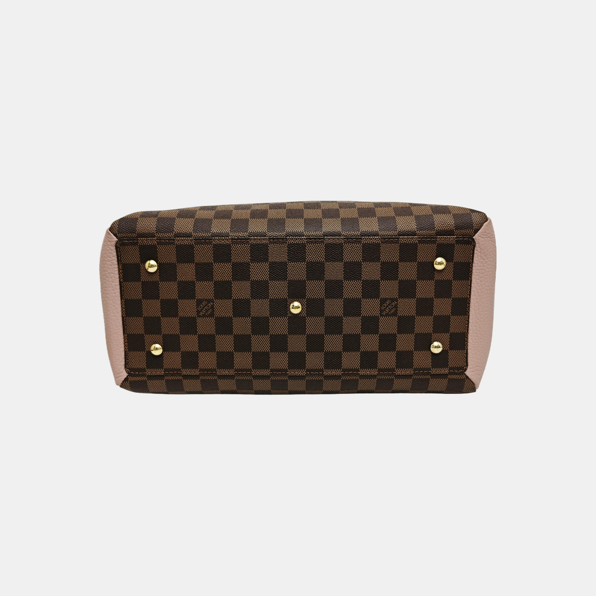 NORMANDY Damier Ebene Coated Canvas Brown