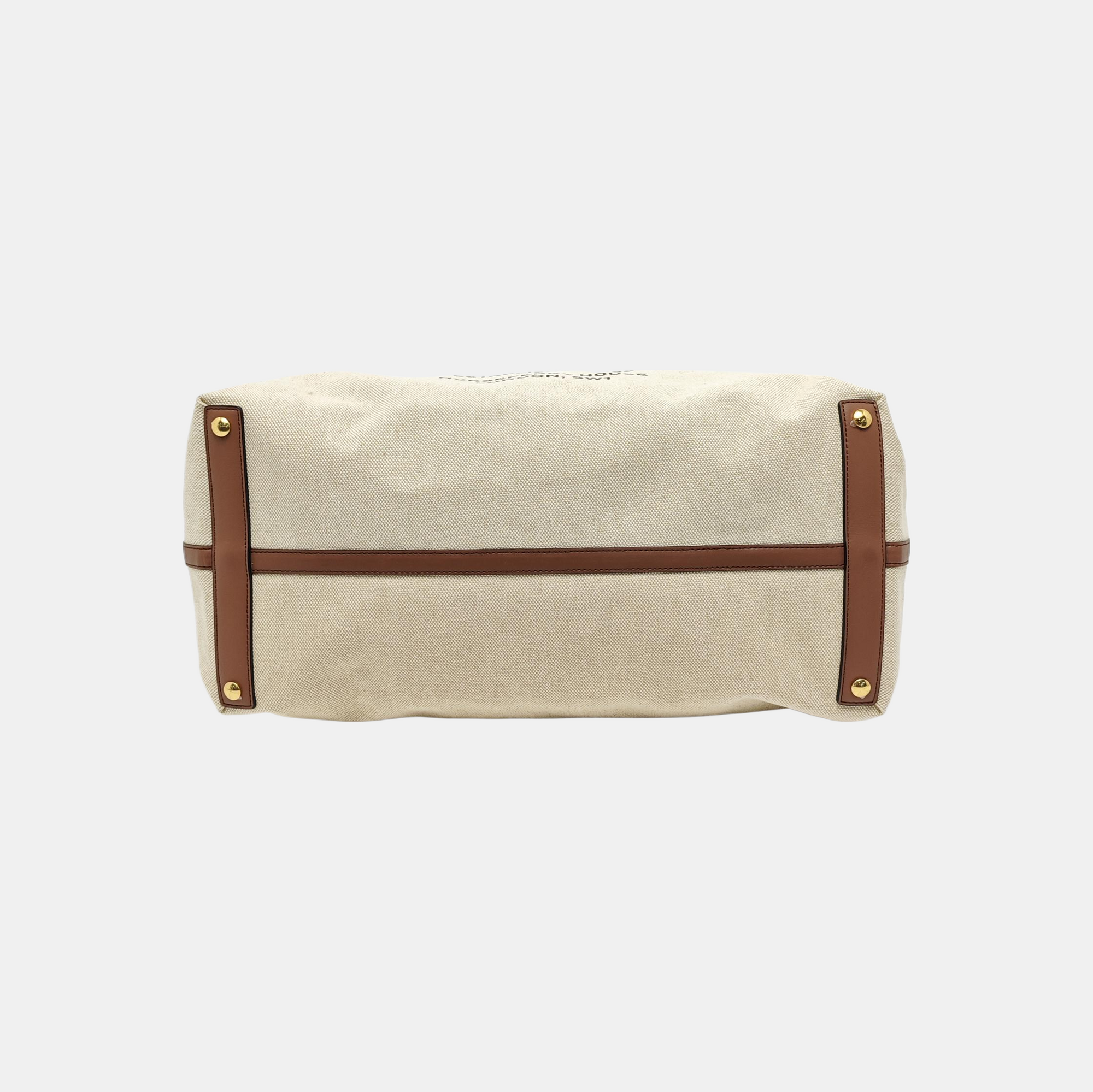 The Belt Large Canvas Beige