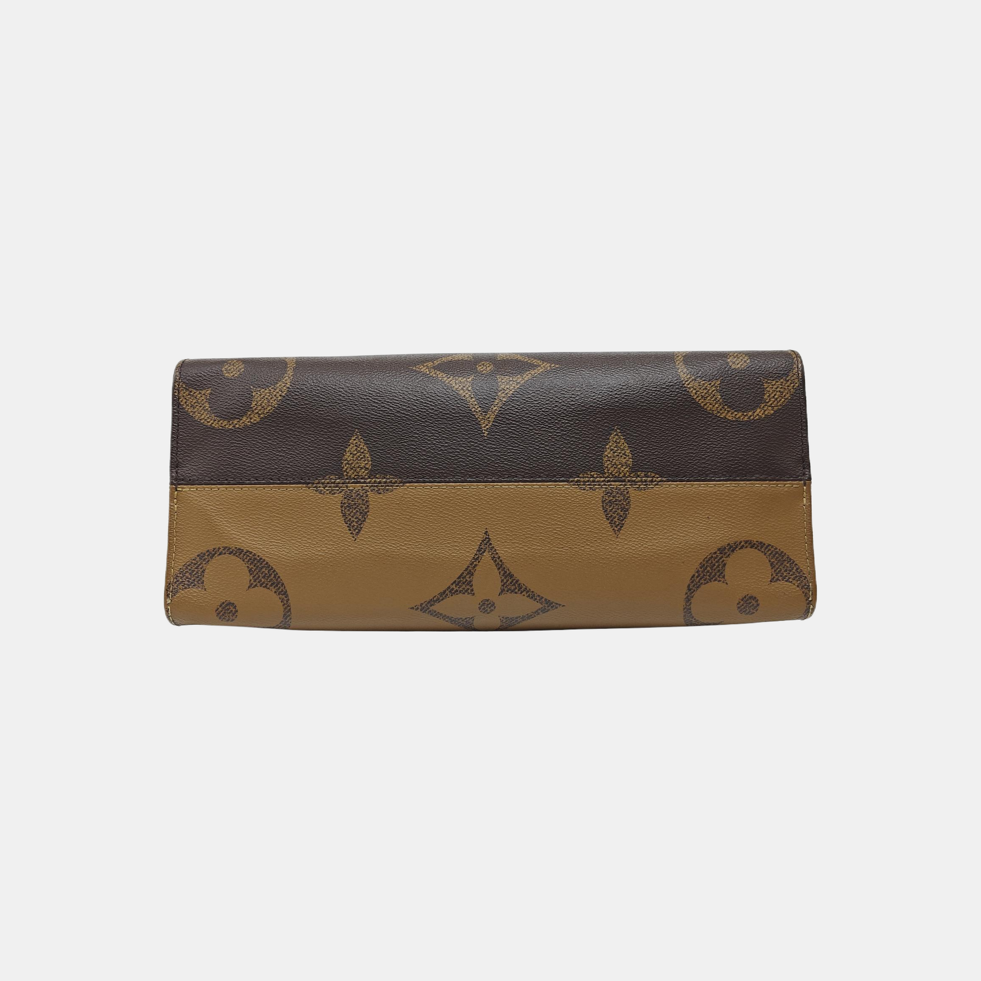 ONTHEGO MM Monogram Coated Canvas Brown