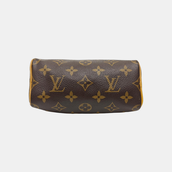 SPEEDY Nano Monogram Coated Canvas Brown
