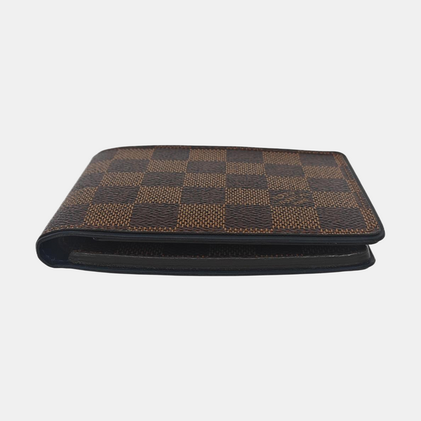 Damier Ebene Coated Canvas Wallet Brown