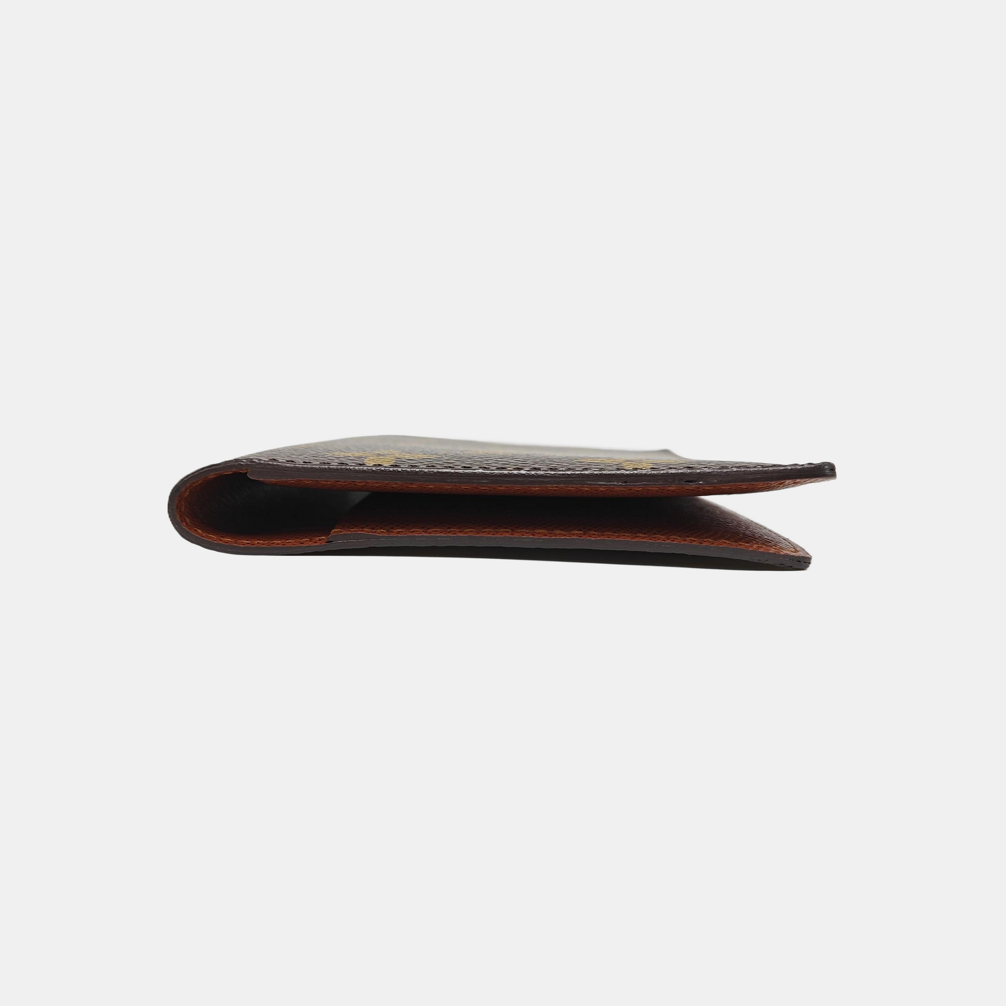 Monogram Coated Canvas Card Holder Brown