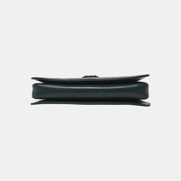 PREFECT EDGE Large Quilted Calfskin Green