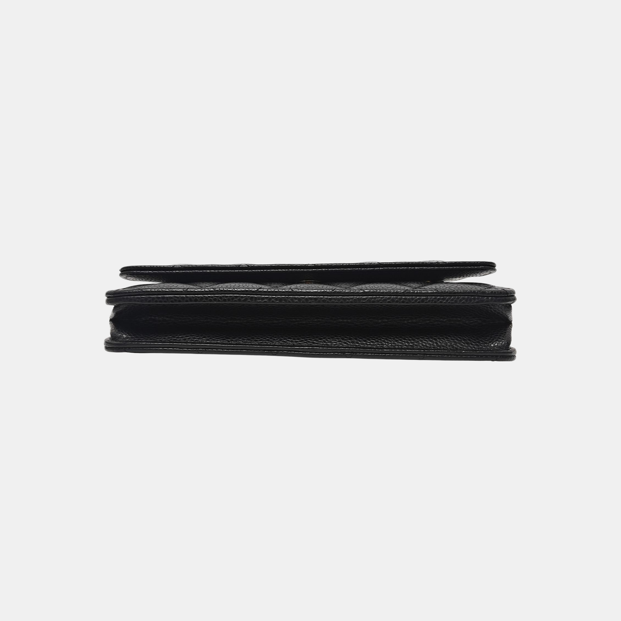 WOC Quilted Grained Calfskin Black