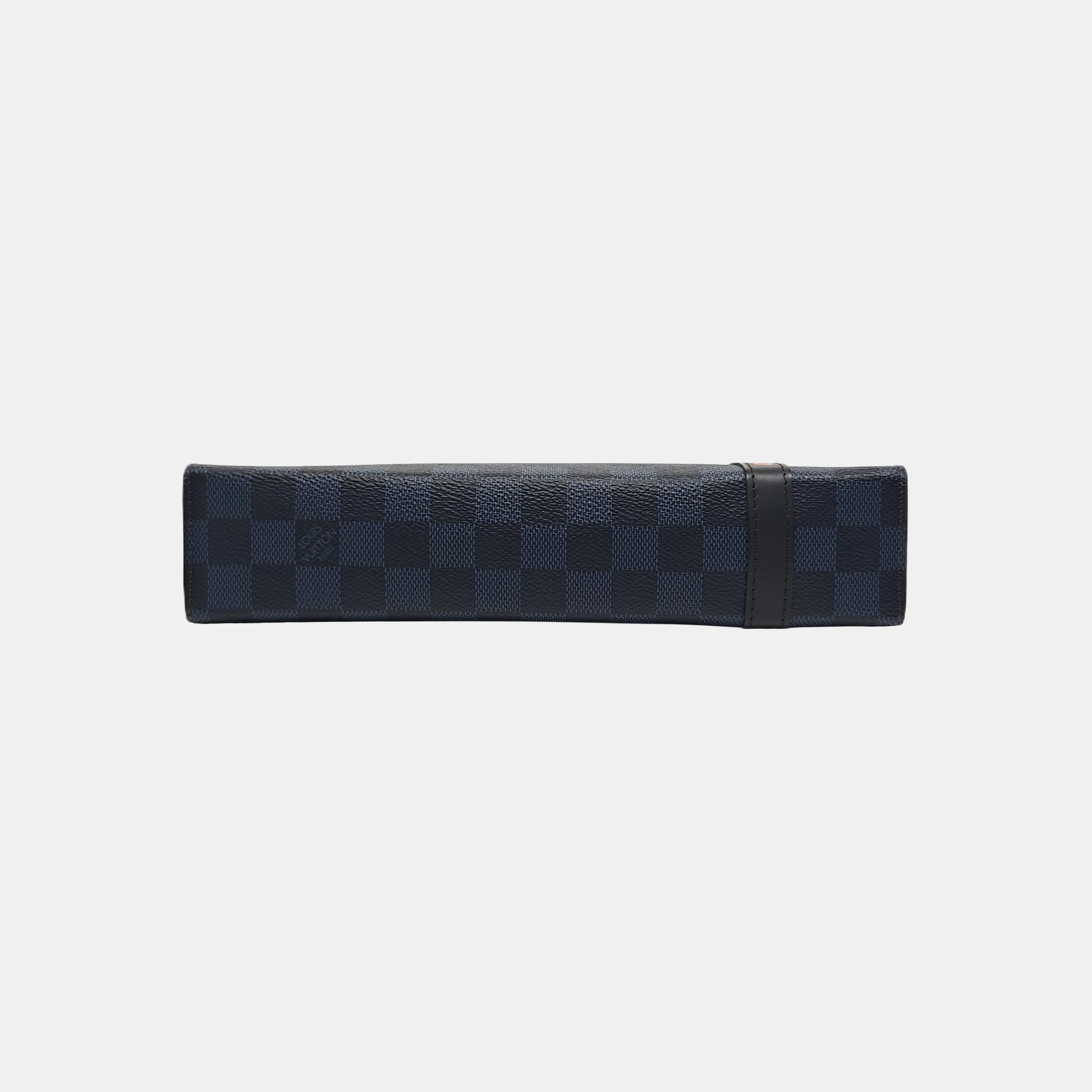 Pochette Voyag MM Damier Coated Canvas Blue