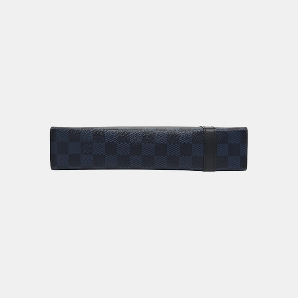 Pochette Voyag MM Damier Coated Canvas Blue