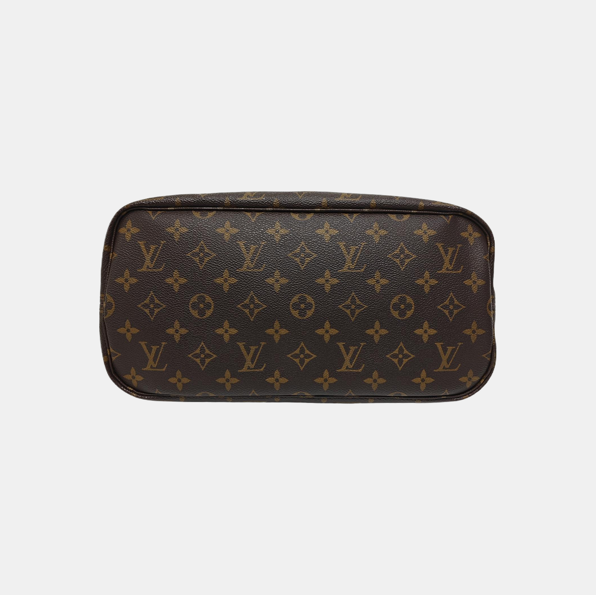 NEVERFULL MM Monogram Coated Canvas Brown
