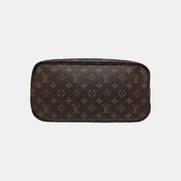 NEVERFULL MM Monogram Coated Canvas Brown