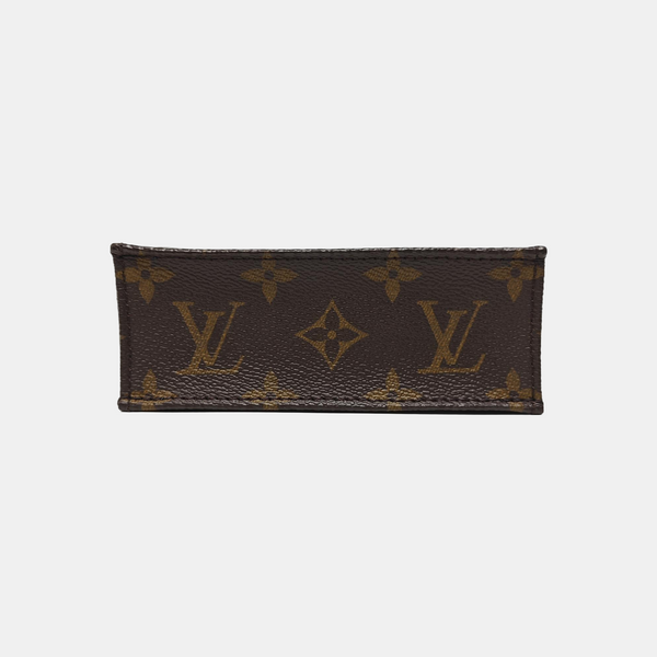 SAC PLAT Mini Monogram Coated Canvas Brown