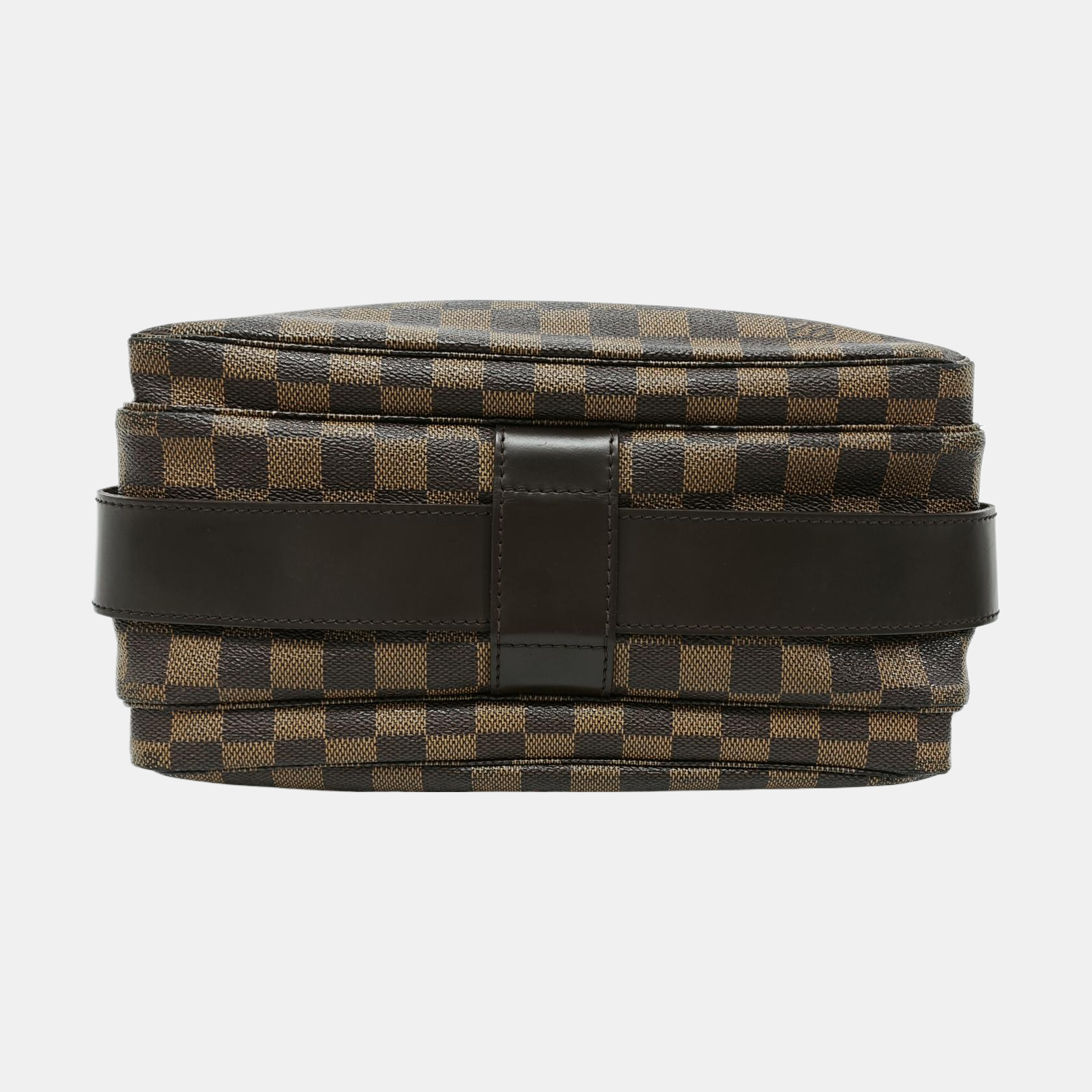 NAVIGLIO Damier Ebene Coated Canvas Brown