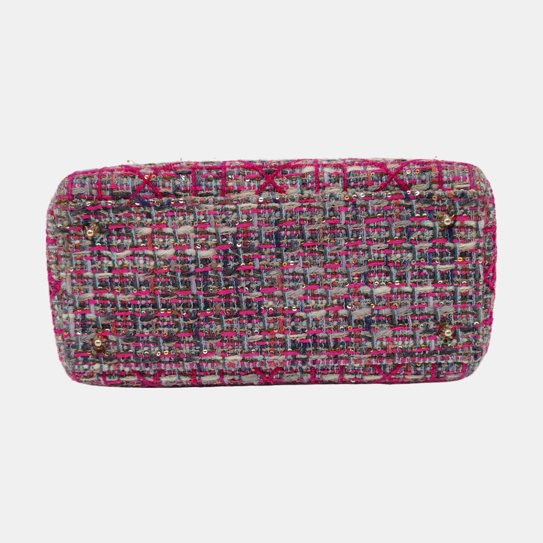 Authenticated pre-owned  Lady Dior Medium Cannage Fabric Multicolor - Tote Bag at Looply