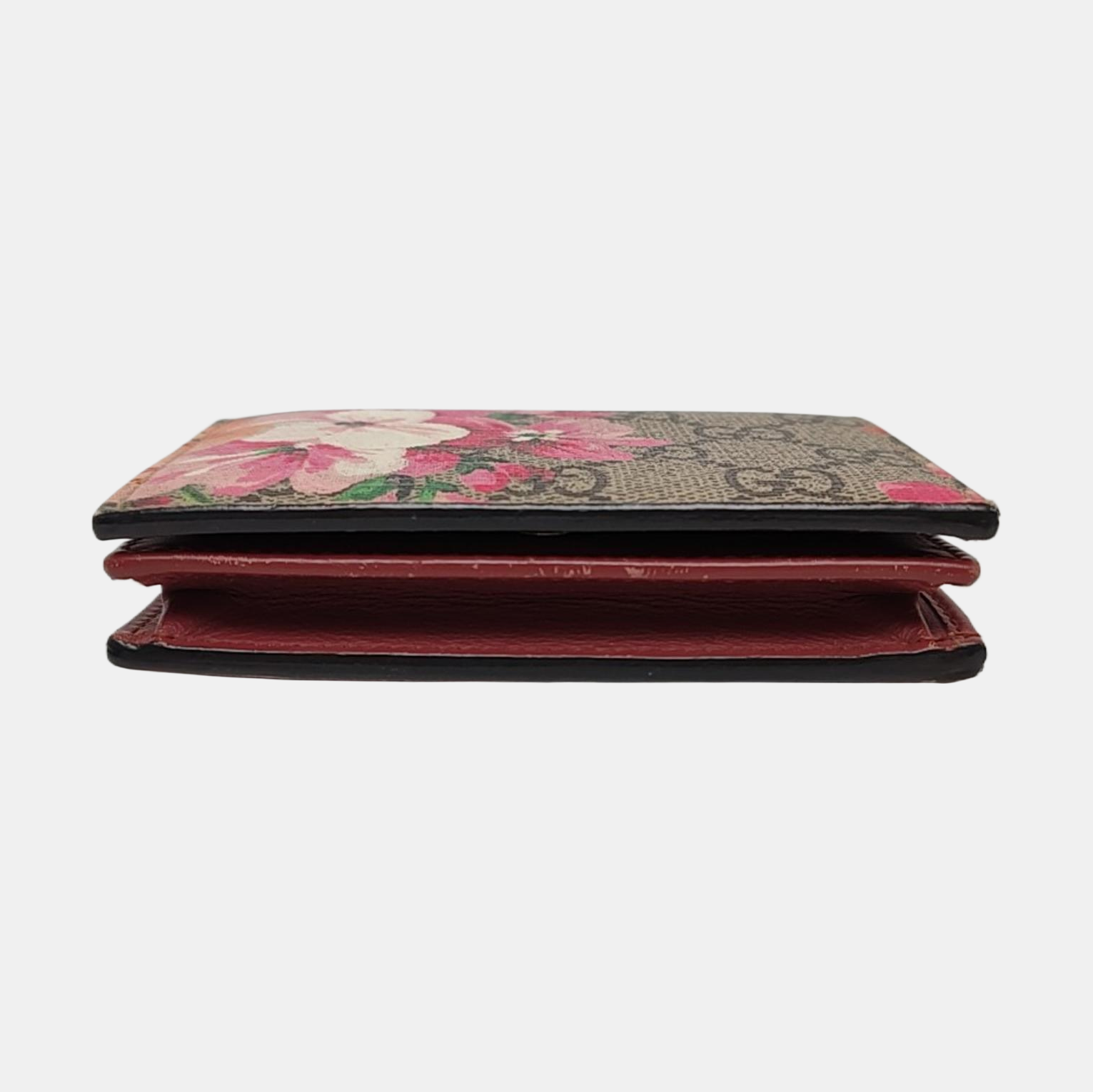 GG Blooms Monogram Coated Canvas Beige Wallet