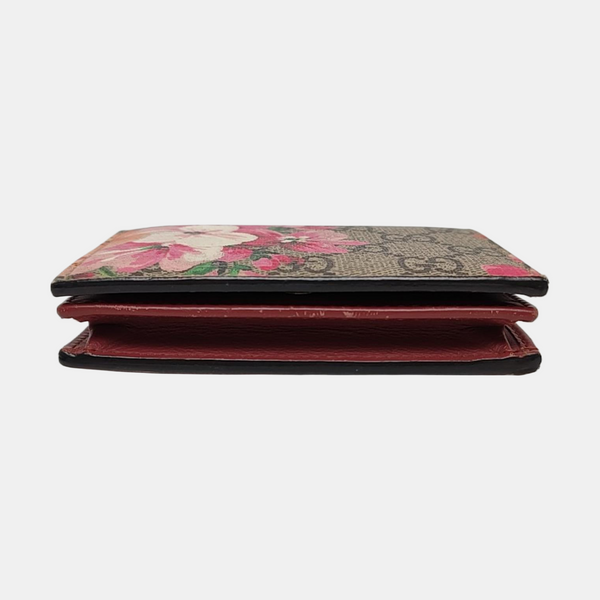 GG Blooms Monogram Coated Canvas Beige Wallet