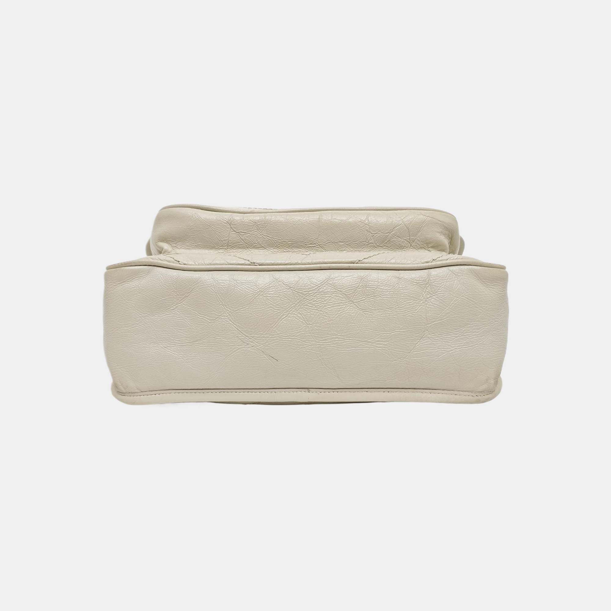 NIKI Medium Chevron Calfskin Gray