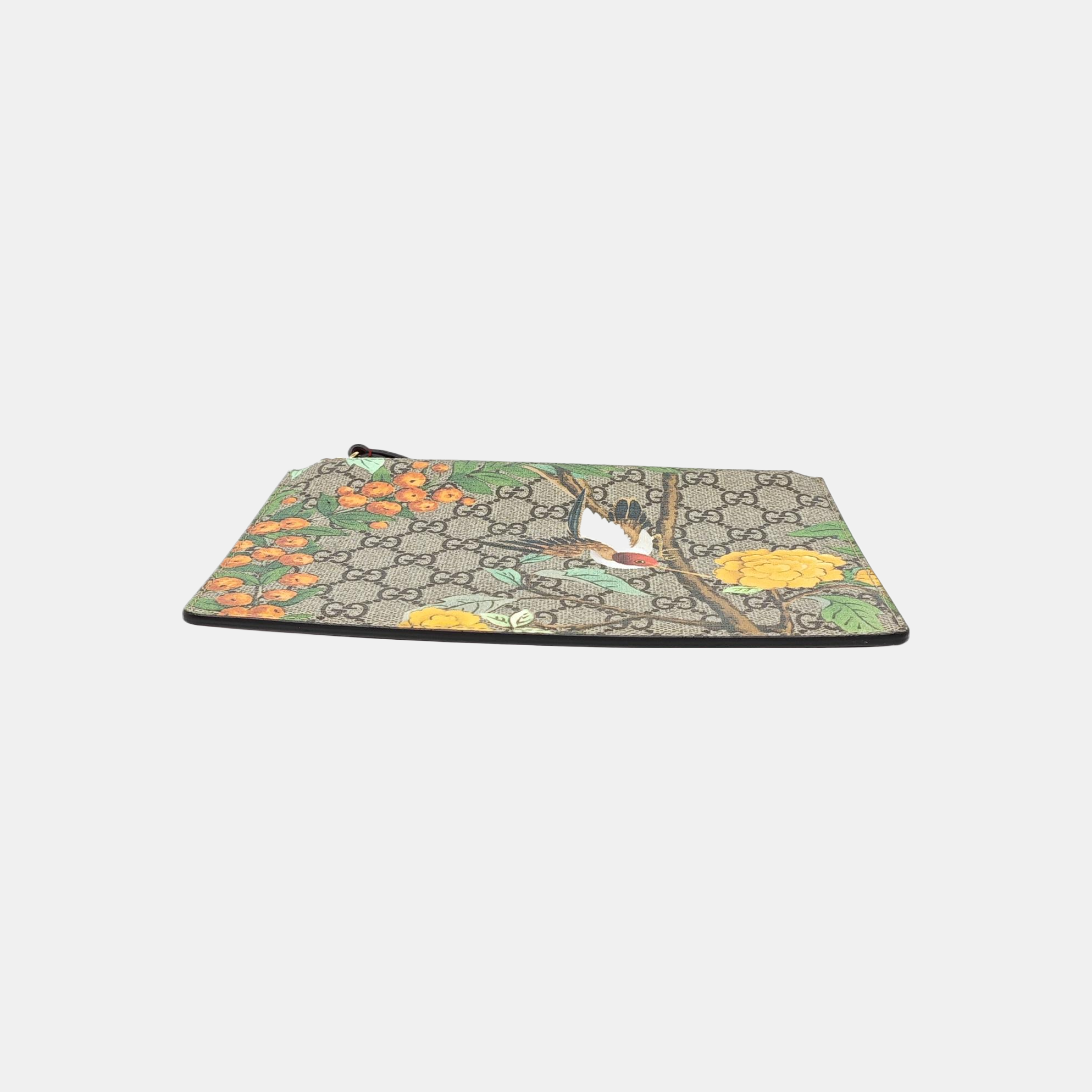 GG Blooms Monogram Coated Canvas Beige