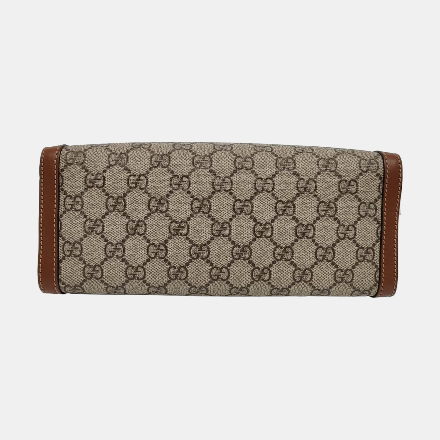 Padlock Small Monogram Coated Canvas Beige