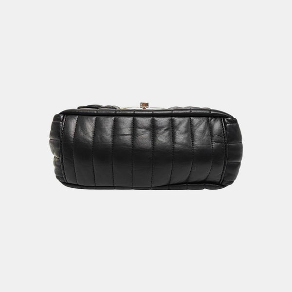Monaco Small Quilted Calfskin Black
