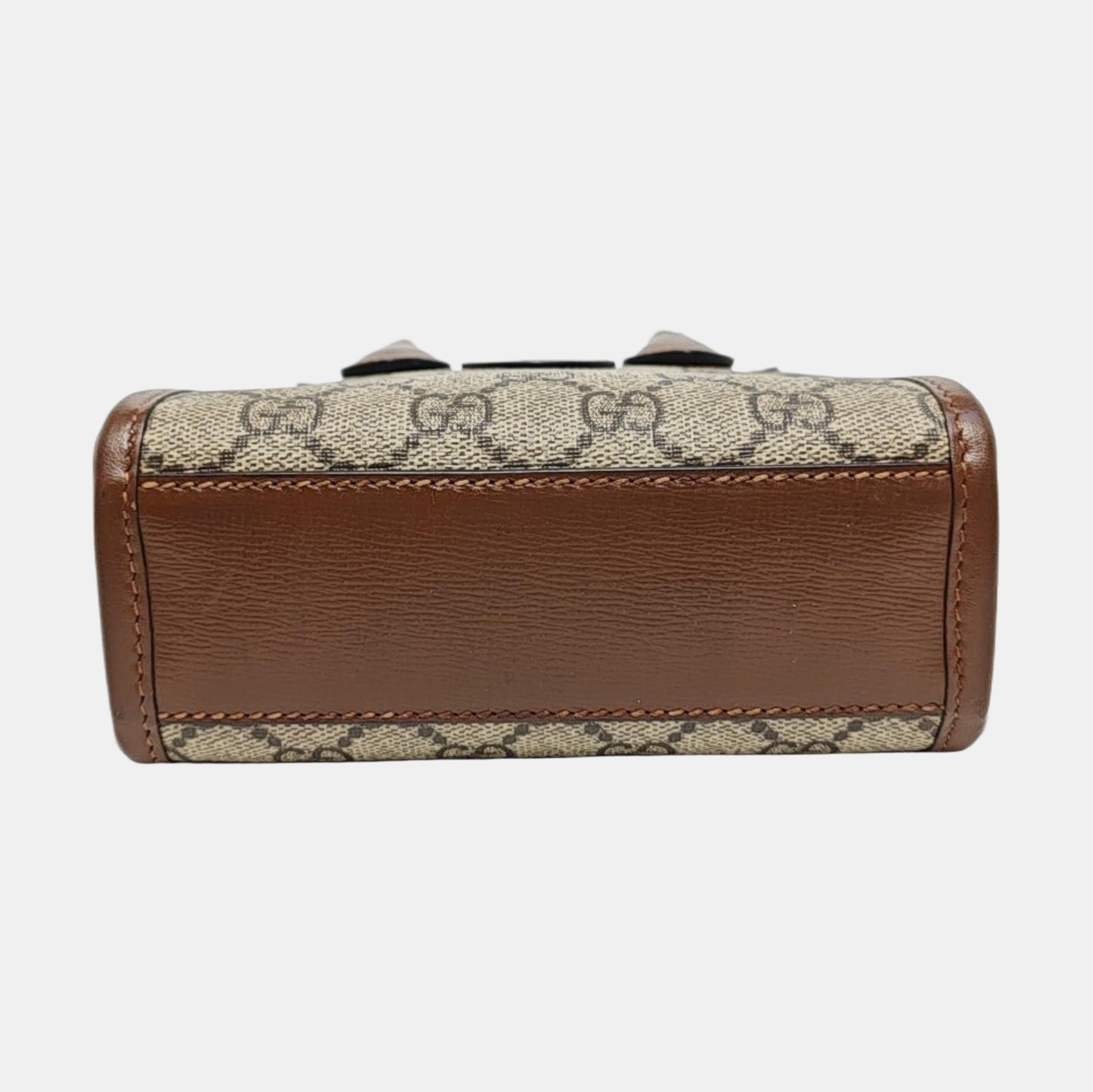 Retro Mini Monogram Coated Canvas Beige