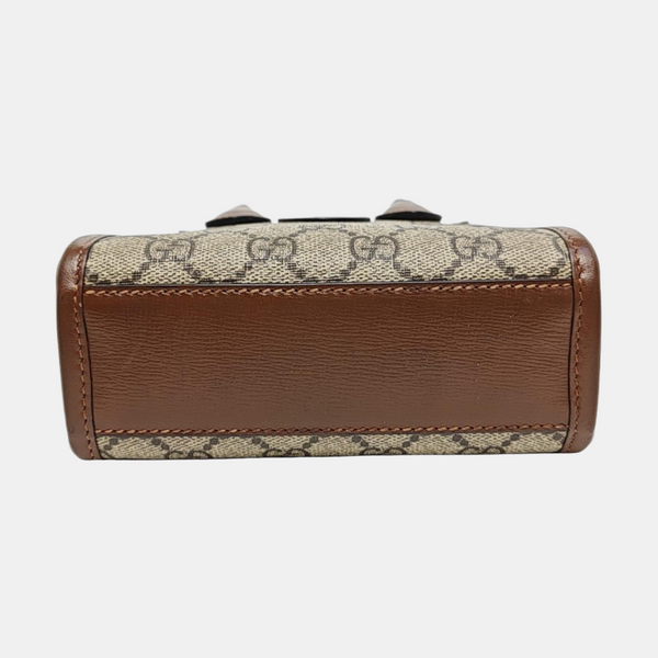 Retro Mini Monogram Coated Canvas Beige