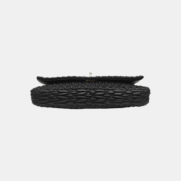 Crystal Quilted Lambskin Black