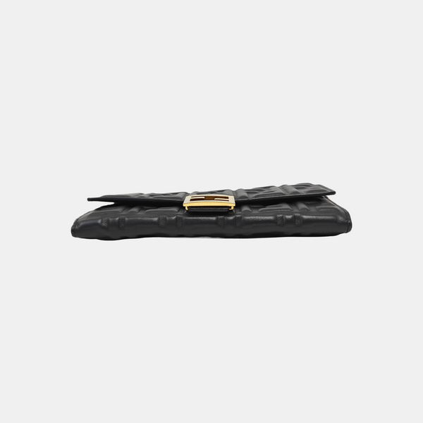 Monogram Lambskin Shoulder Bag Black