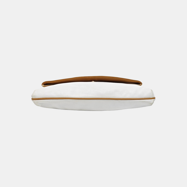 MACADAM CLUTCHES Calfskin White