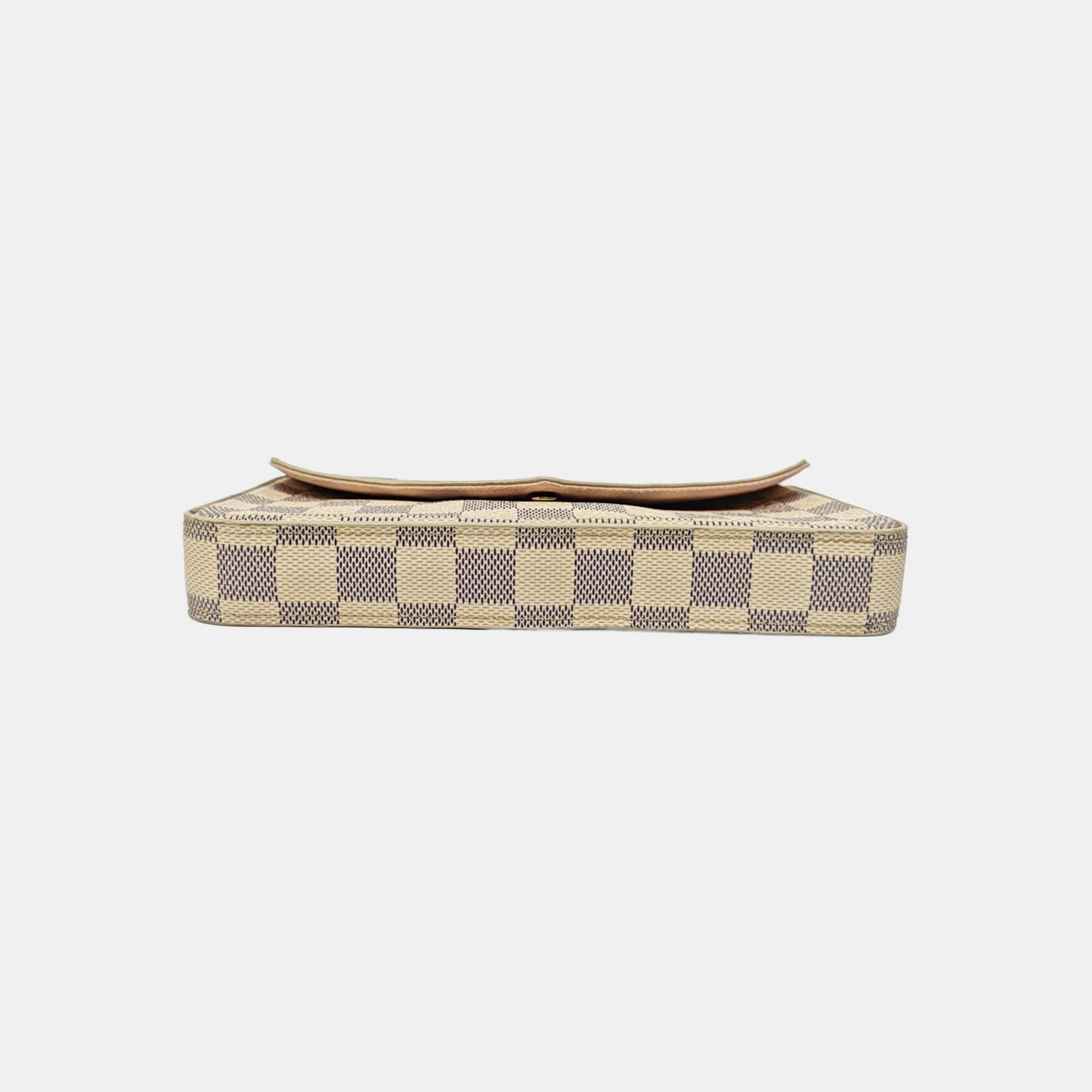 FÉLICIE Damier Azur Coated Canvas White