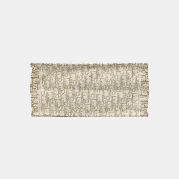 Book Tote Medium Oblique Canvas Gold