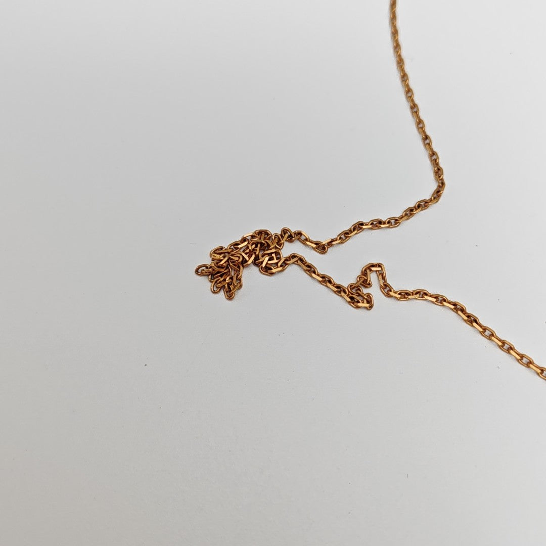 Pop H Metal Rose Gold Necklace