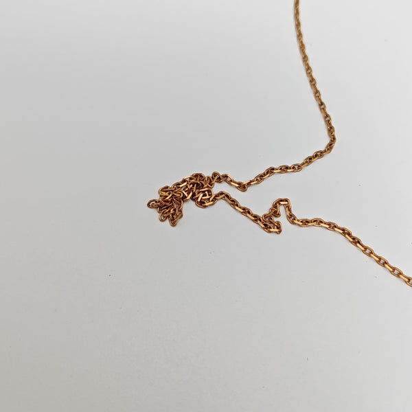 Pop H Metal Rose Gold Necklace