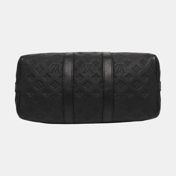 KEEPALL 35 Monogram Calfskin Black
