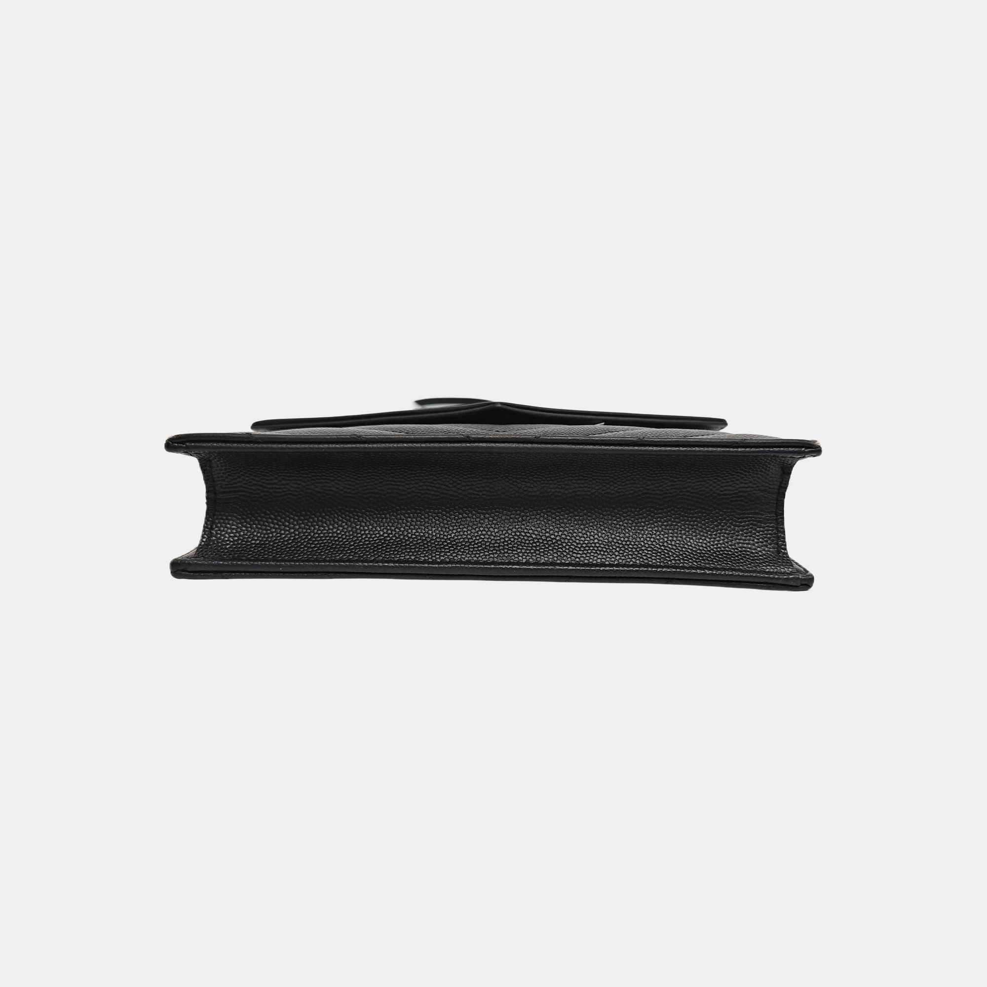 MONOGRAM WOC Chevron Calfskin Black