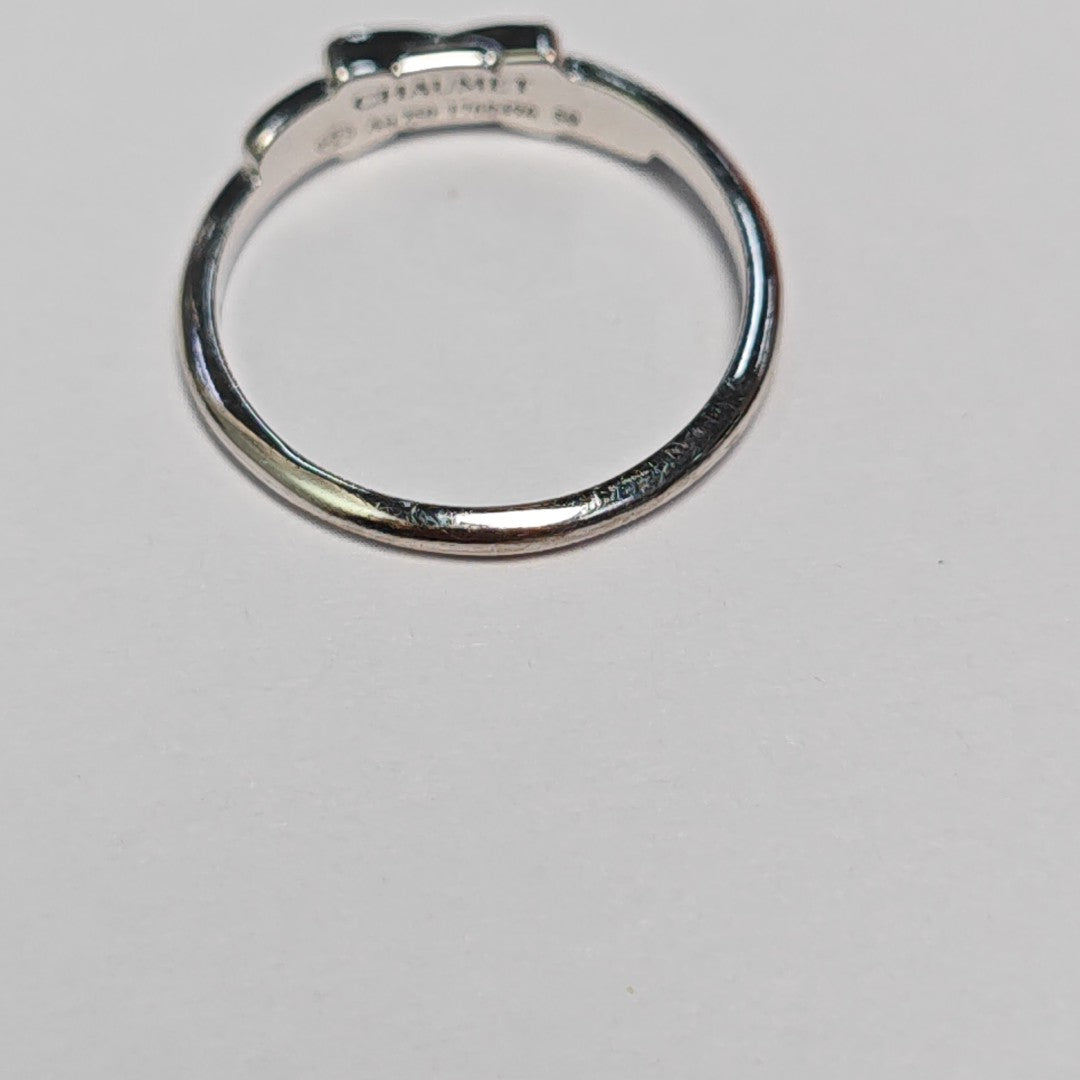 Jeux De Liens 18k White Gold Silver Ring EU 50