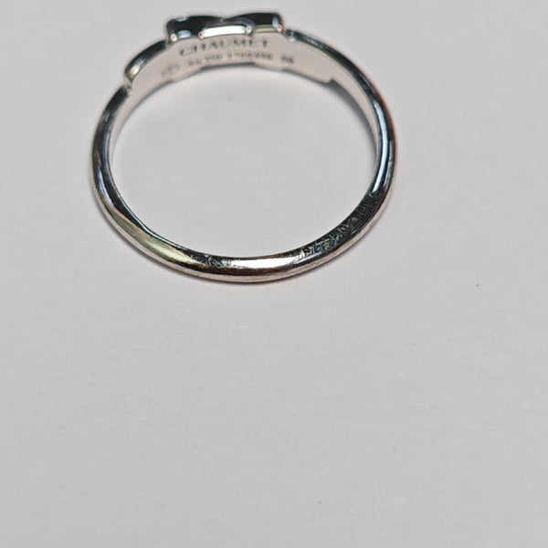 Jeux De Liens 18k White Gold Silver Ring EU 50