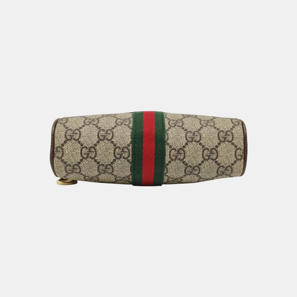 Ophidia Mini Monogram Coated Canvas Beige