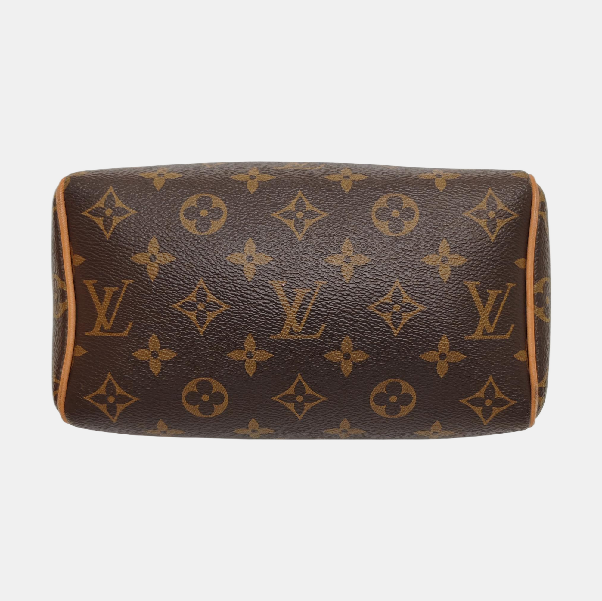 SPEEDY 20 Monogram Coated Canvas Brown