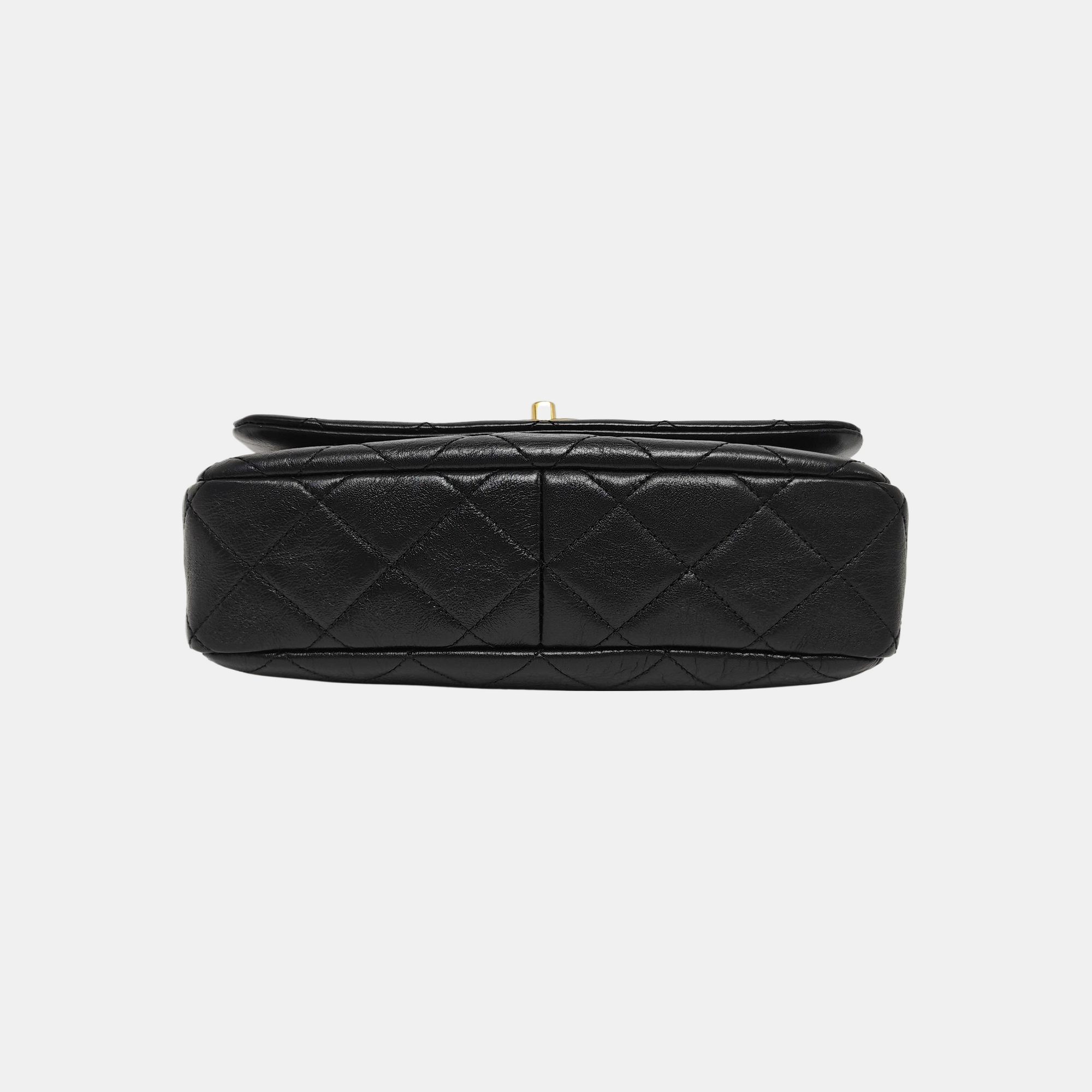 Quilted Calfskin Crossbody Bag Black