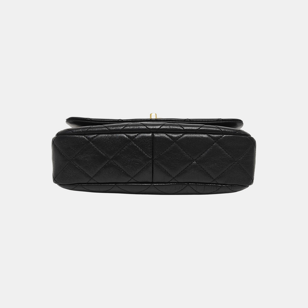 Quilted Calfskin Crossbody Bag Black