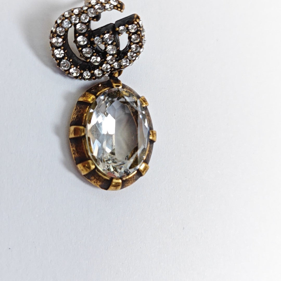 GG Running Metal Gold Earrings