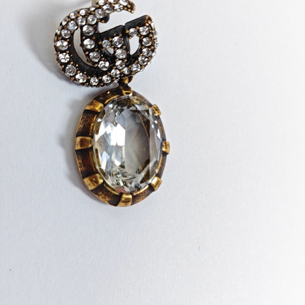 GG Running Metal Gold Earrings