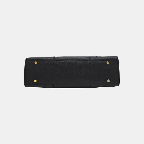 Calfskin Shoulder Bag Black