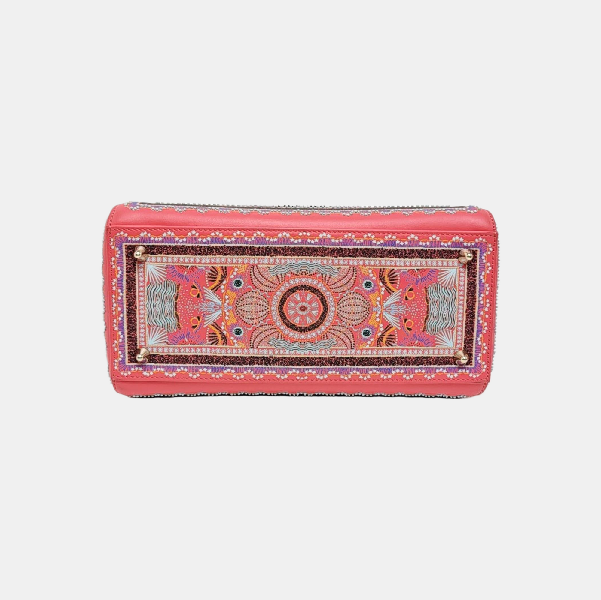 Lady Dior Medium Quilted Fabric Multicolor