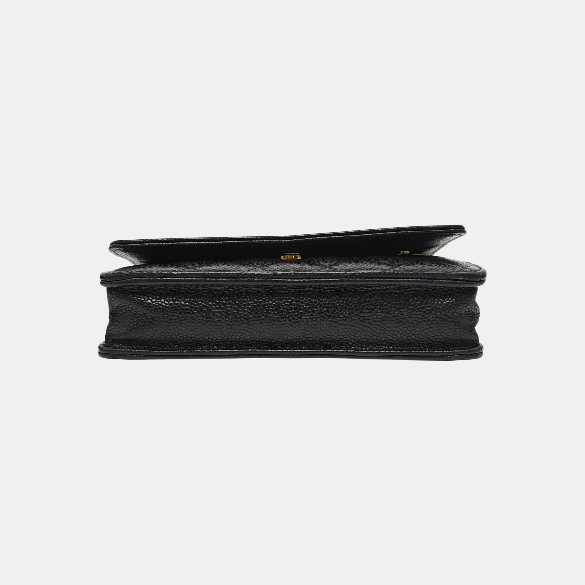 WOC Quilted Grained Calfskin Black