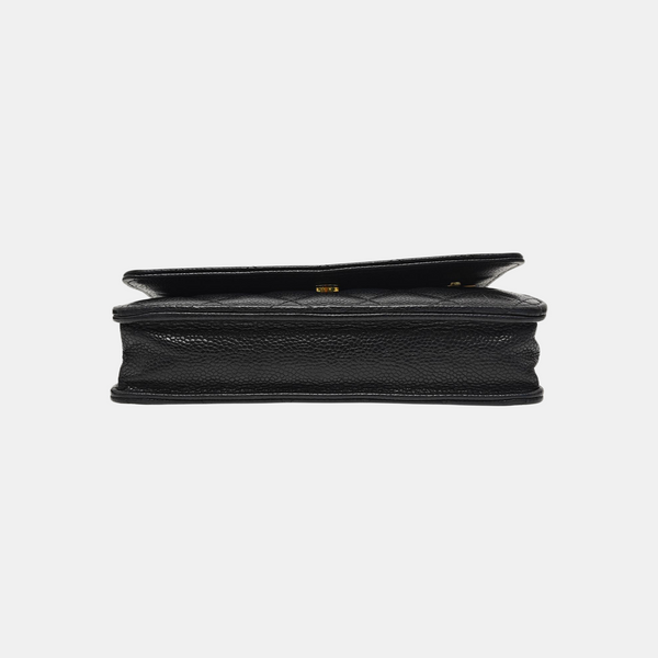 WOC Quilted Grained Calfskin Black