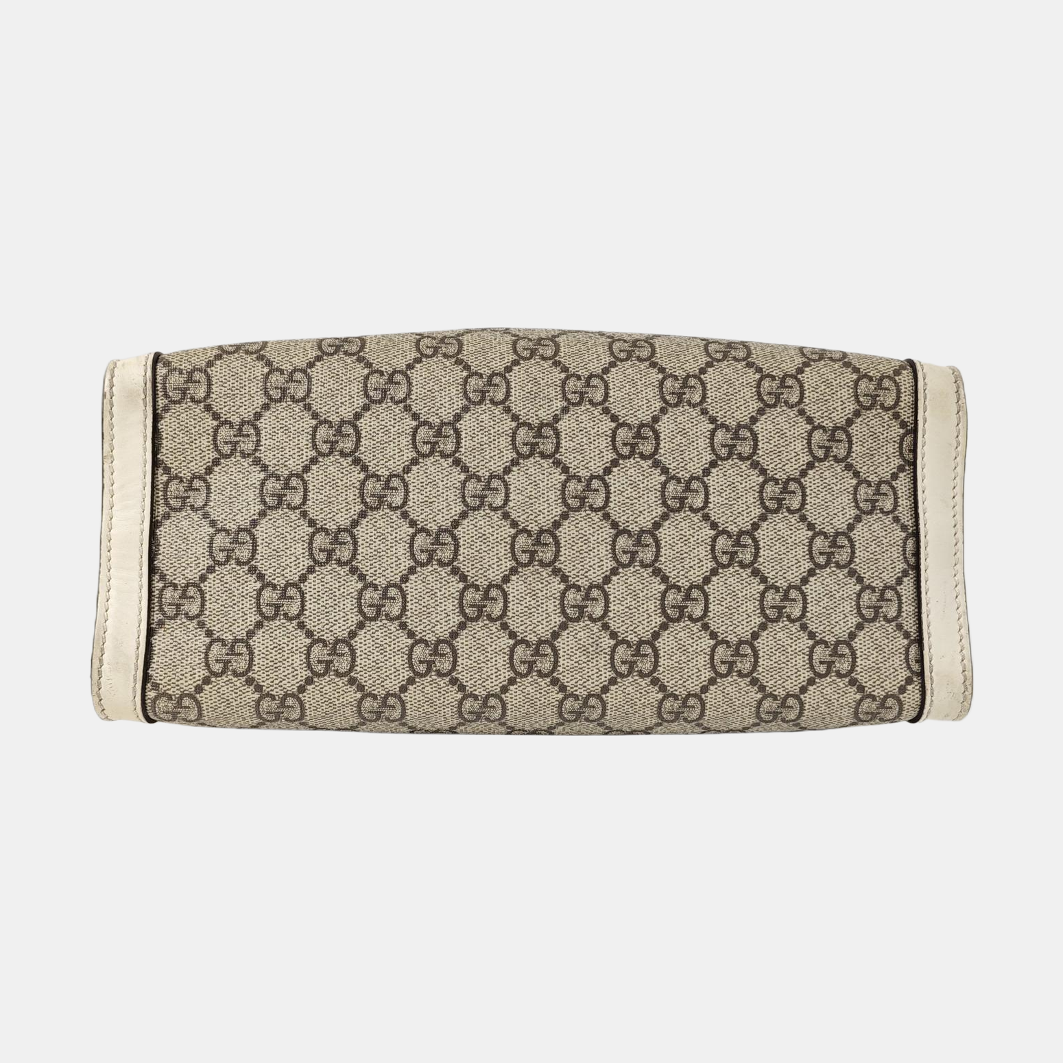 Padlock Small Monogram Coated Canvas Beige